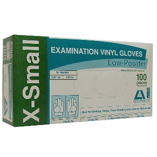 Vinyl Gloves - Extra Small - Low Powder